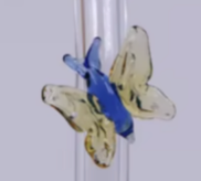 Decorated Glass Straws