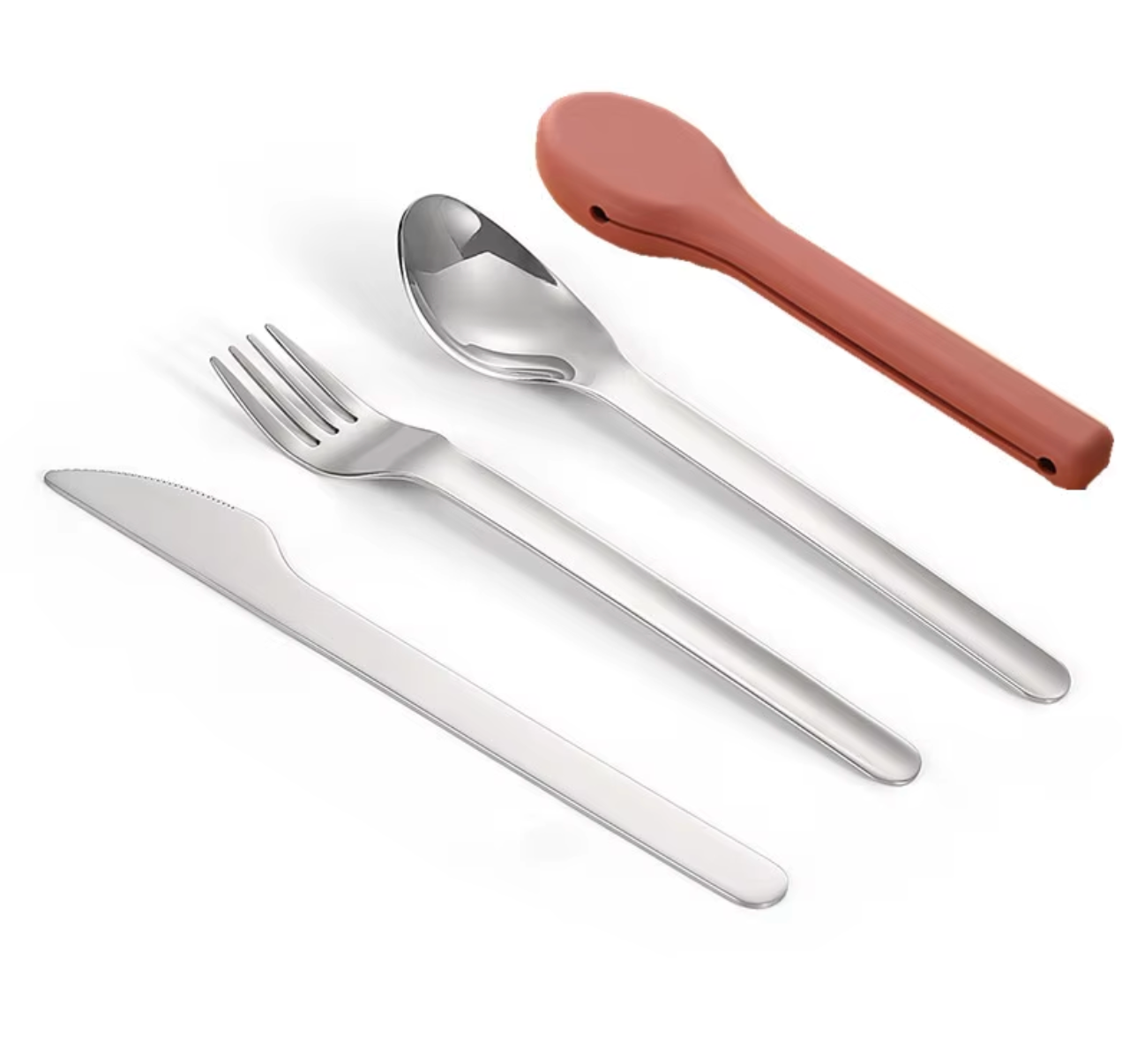 Portable Cutlery Set with Silicone Case