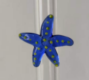 Decorated Glass Straws