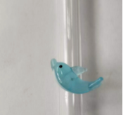 Decorated Glass Straws