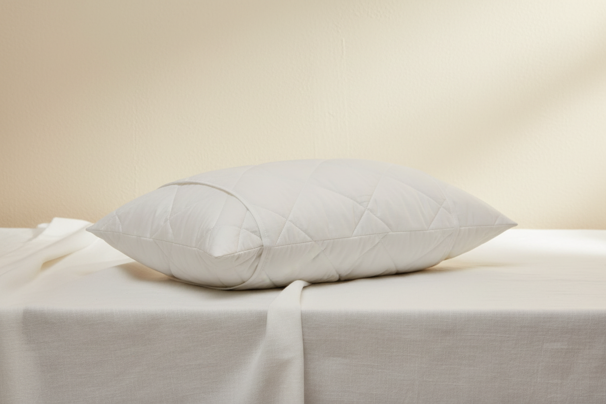 Pure Cotton Pillow Protector - Travel Size