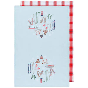 Alpine Adventure Cotton Dishtowel (set of 2)