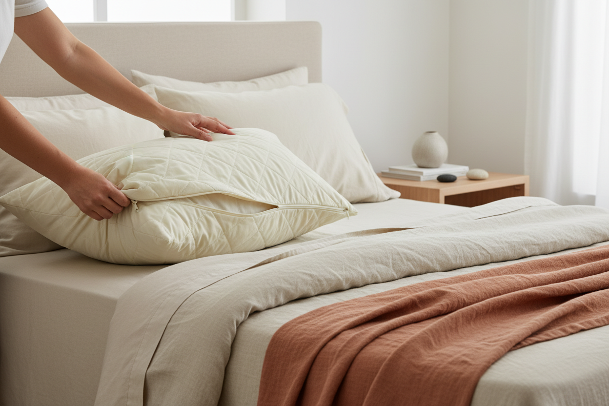 Washable Wool Pillow Protector - Hero Image