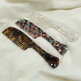 Long Handled Cellulose Acetate Hair Combs