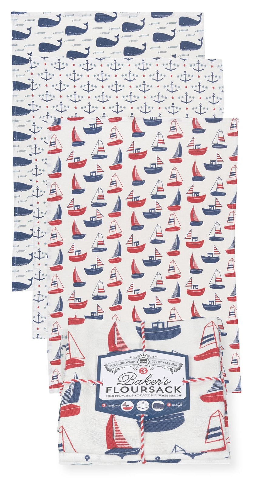 Bakers Flour Dishtowels-Set of 3