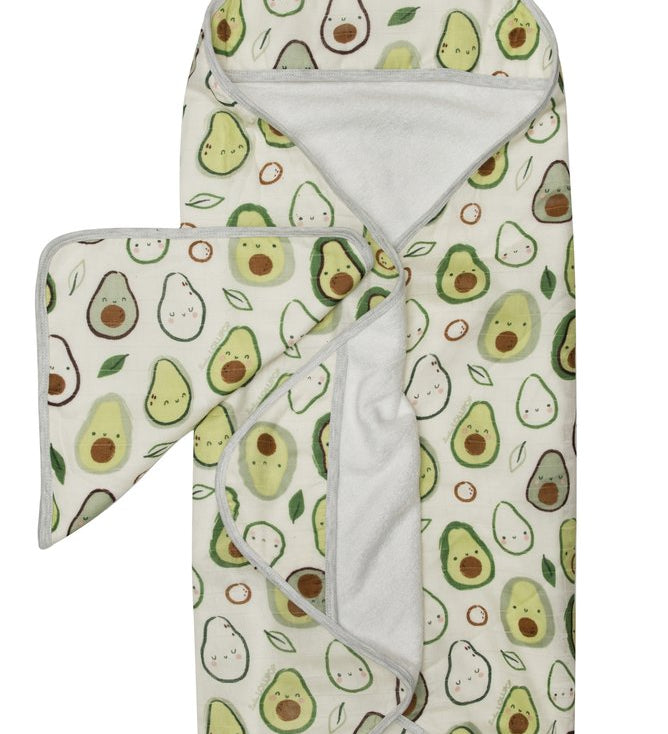 Deluxe Bamboo Muslin Hooded Towel Set