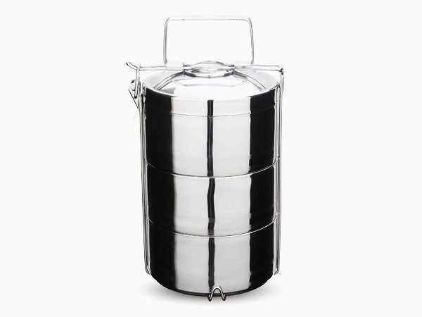 Onyx Stainless Steel Tiffin Lunch Box - 3-Tier