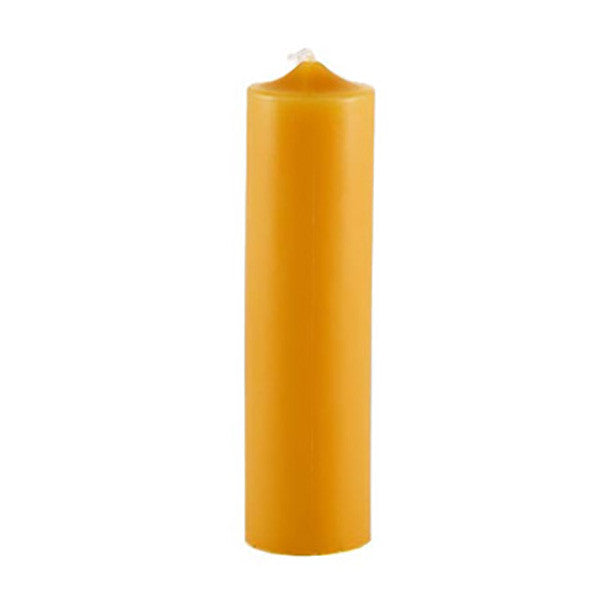 Beeswax Column Candle 6"
