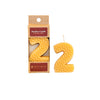 Numbered Beeswax Birthday Candles