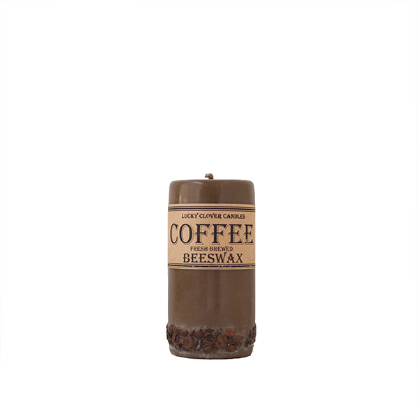 Lucky Clover Beeswax Candles / Coffee