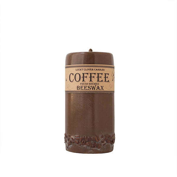 Lucky Clover Beeswax Candles / Coffee