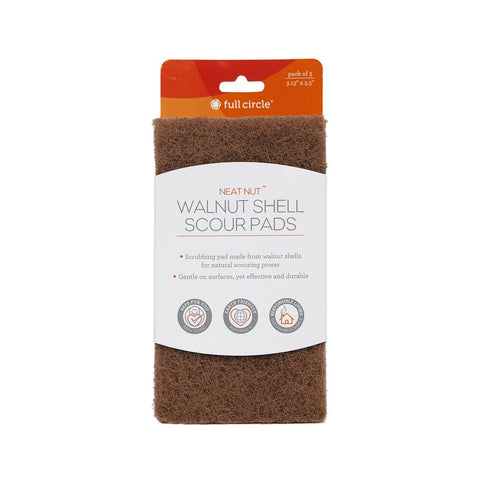 Walnut Shell Scour Pads (3-Pack)