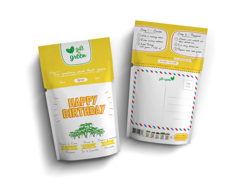 Microgreens Greeting Card Pouch