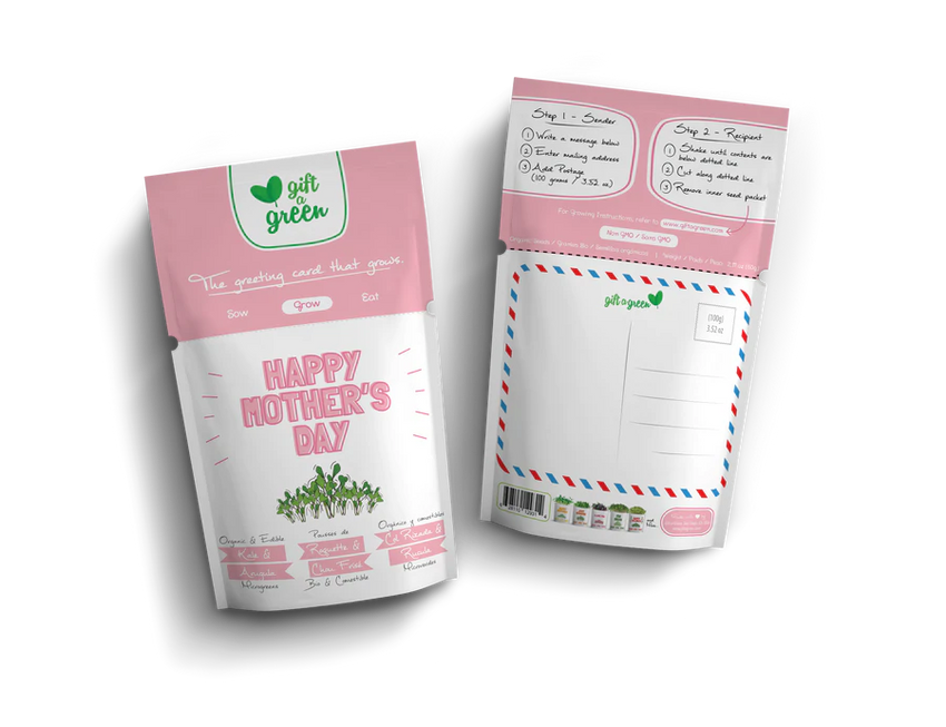 Microgreens Greeting Card Pouch