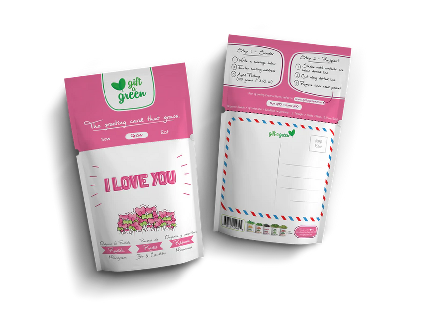 Microgreens Greeting Card Pouch