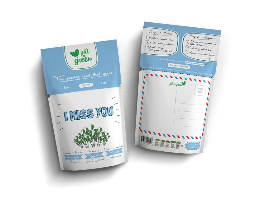 Microgreens Greeting Card Pouch