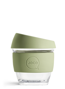 JOCO Reusable Glass Coffee Cup 8oz.