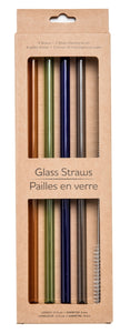 Life Without Waste Glass Drinking Straws (Pack of 4 + Brush)