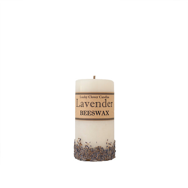 Lucky Clover Beeswax Candles / Lavender