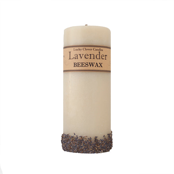 Lucky Clover Beeswax Candles / Lavender