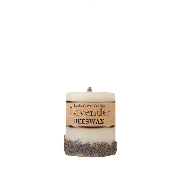 Lucky Clover Beeswax Candles / Lavender
