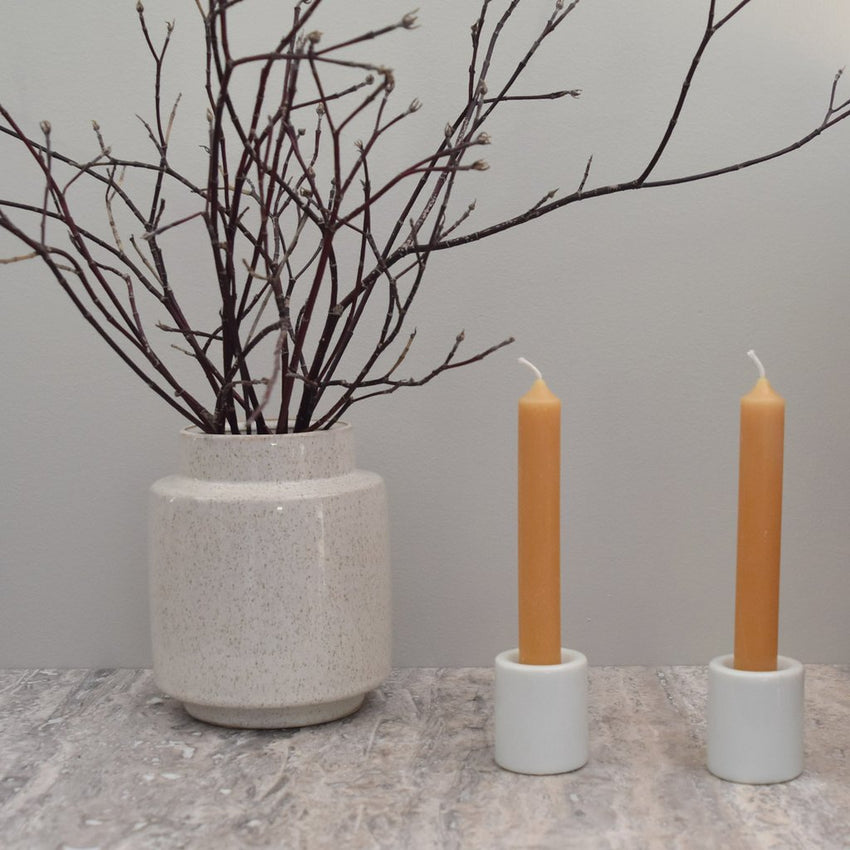 Honey Candles Tube Pair 6"