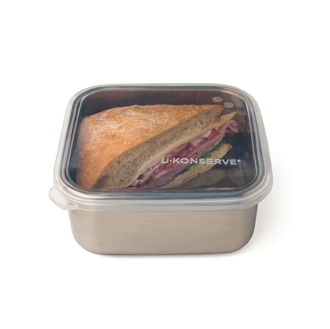 Square Container with Silicone Lid