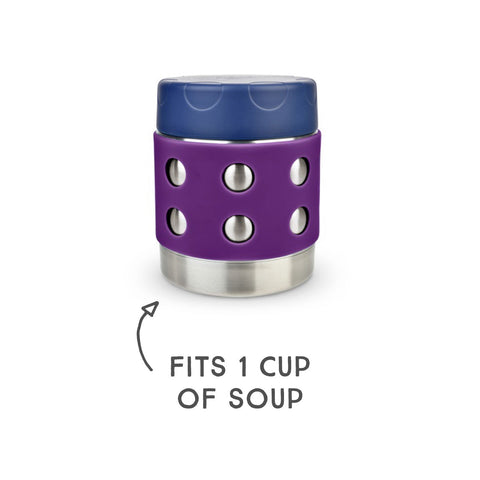 LunchBots Stainless Steel Thermal Dots Thermos (8oz)