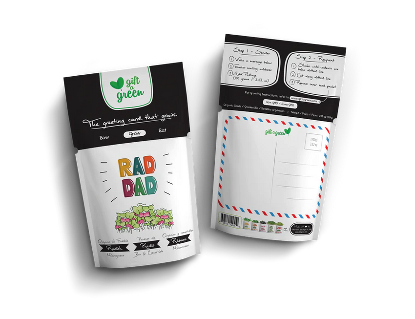Microgreens Greeting Card Pouch