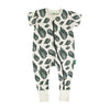 2-Way Zip Short Sleeve Romper - Signature Print