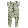 2-Way Zip Short Sleeve Romper - Signature Print