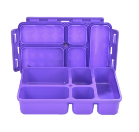 Go Green Leak-Proof 5-Compartment Snackbox (Small)