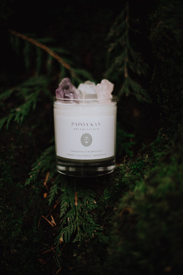 Crowfoot Collective Ritual Candles (with Crystals)