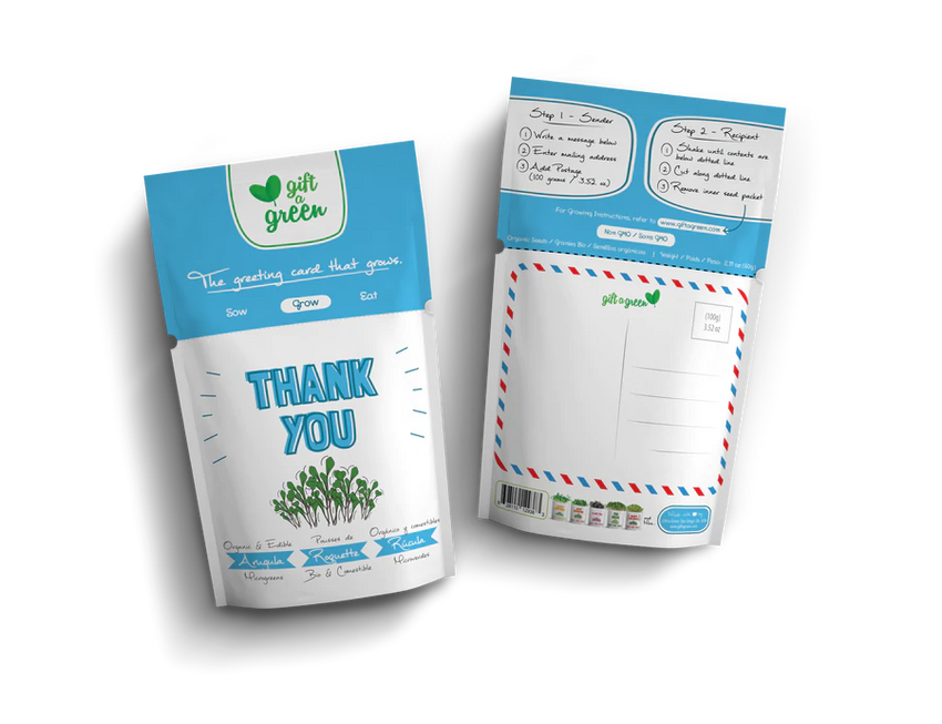Microgreens Greeting Card Pouch