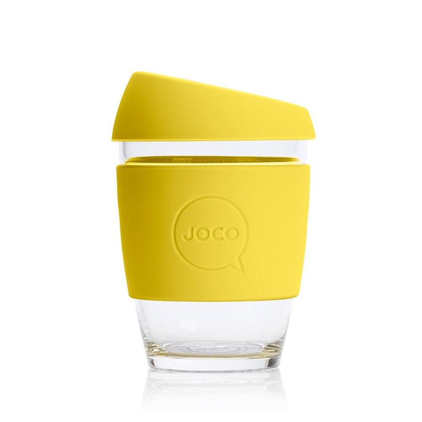 JOCO Reusable Glass Coffee Cup 12oz.