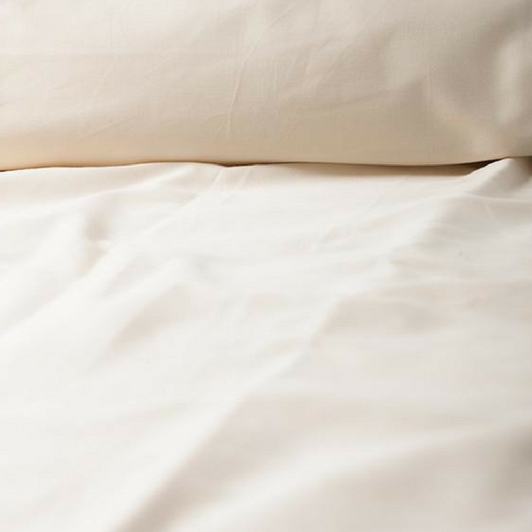 Organic Solid Colour Sateen Duvet Cover by Dream Designs
