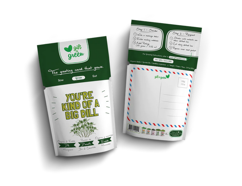Microgreens Greeting Card Pouch