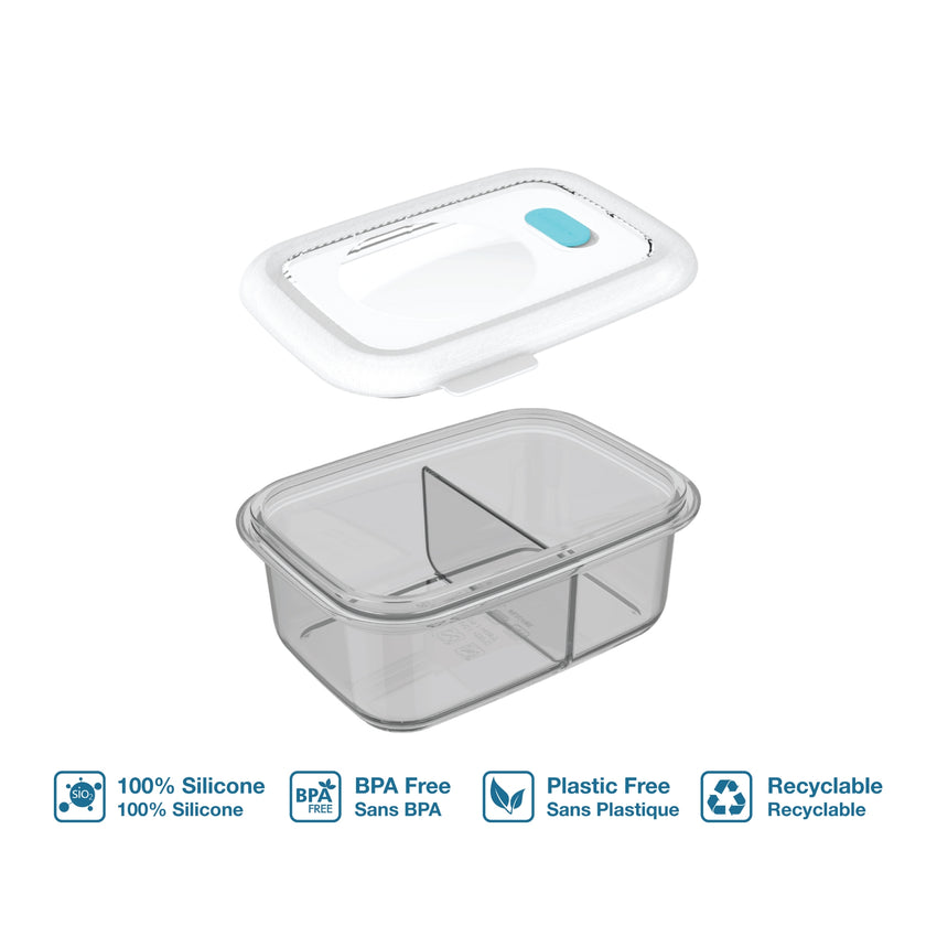 Minimal Divided Silicone Container (900 mL)