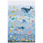 Under The Sea Printed Cotton Dishtowel
