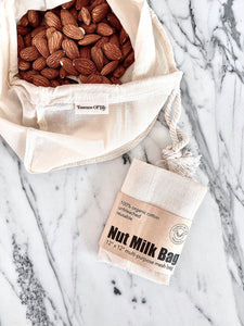 100% Organic Cotton Nut Milk Bag