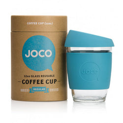 JOCO Reusable Glass Coffee Cup 12oz.