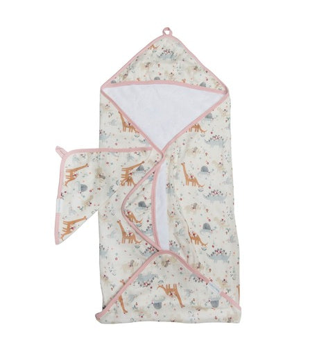 Deluxe Bamboo Muslin Hooded Towel Set