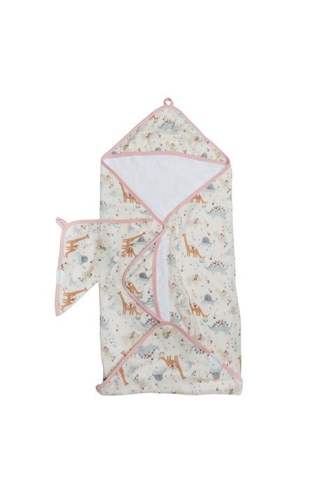 Deluxe Bamboo Muslin Hooded Towel Set