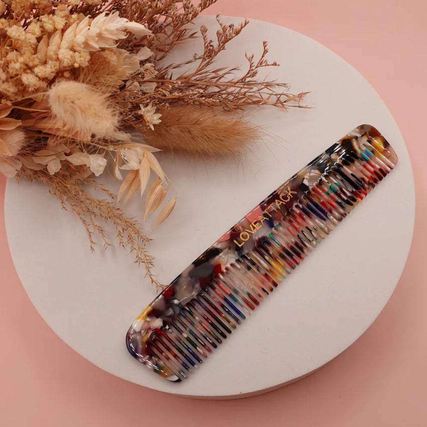 Cellulose Acetate Fine Tooth Hair Comb The Good Planet Company