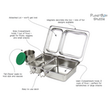 PlanetBox Shuttle Stainless Steel Lunchbox