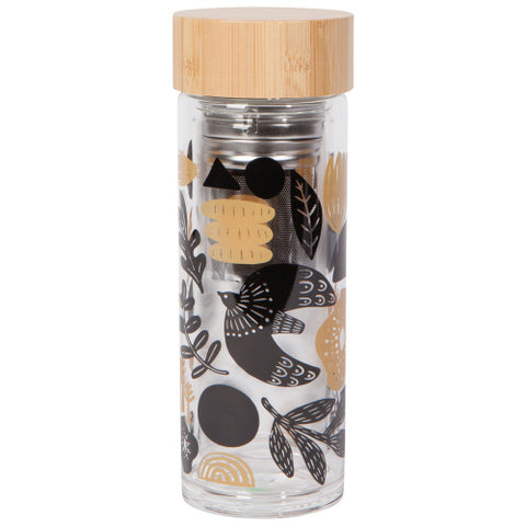 Glass Tea Infuser Bottle (12 oz)